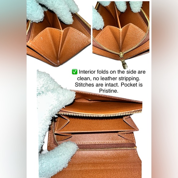 127 Louis Vuitton Monogram Porte Monnaie Tresor Bifold Wallet - Picture 5 of 16